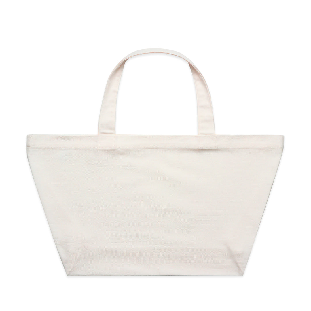 Personalised embroidered oversized hens party tote bag in Cream