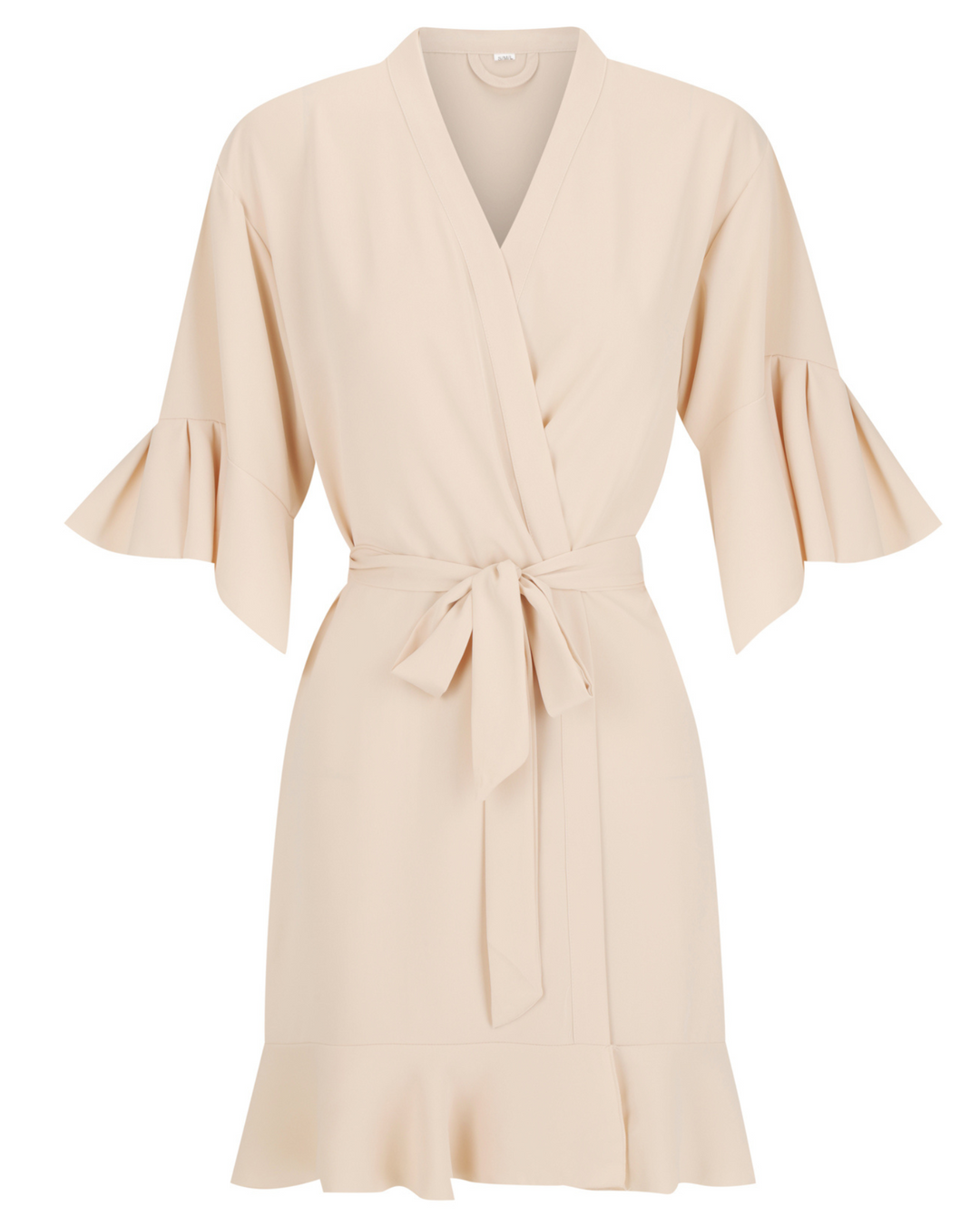 Ruffle Robe - Oyster