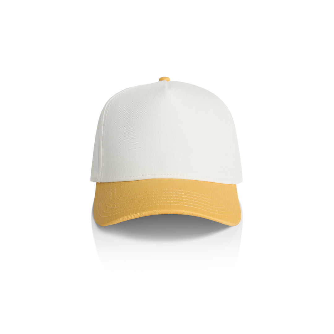 Personalised embroidered two tone hens party cap in Natural and Sunset