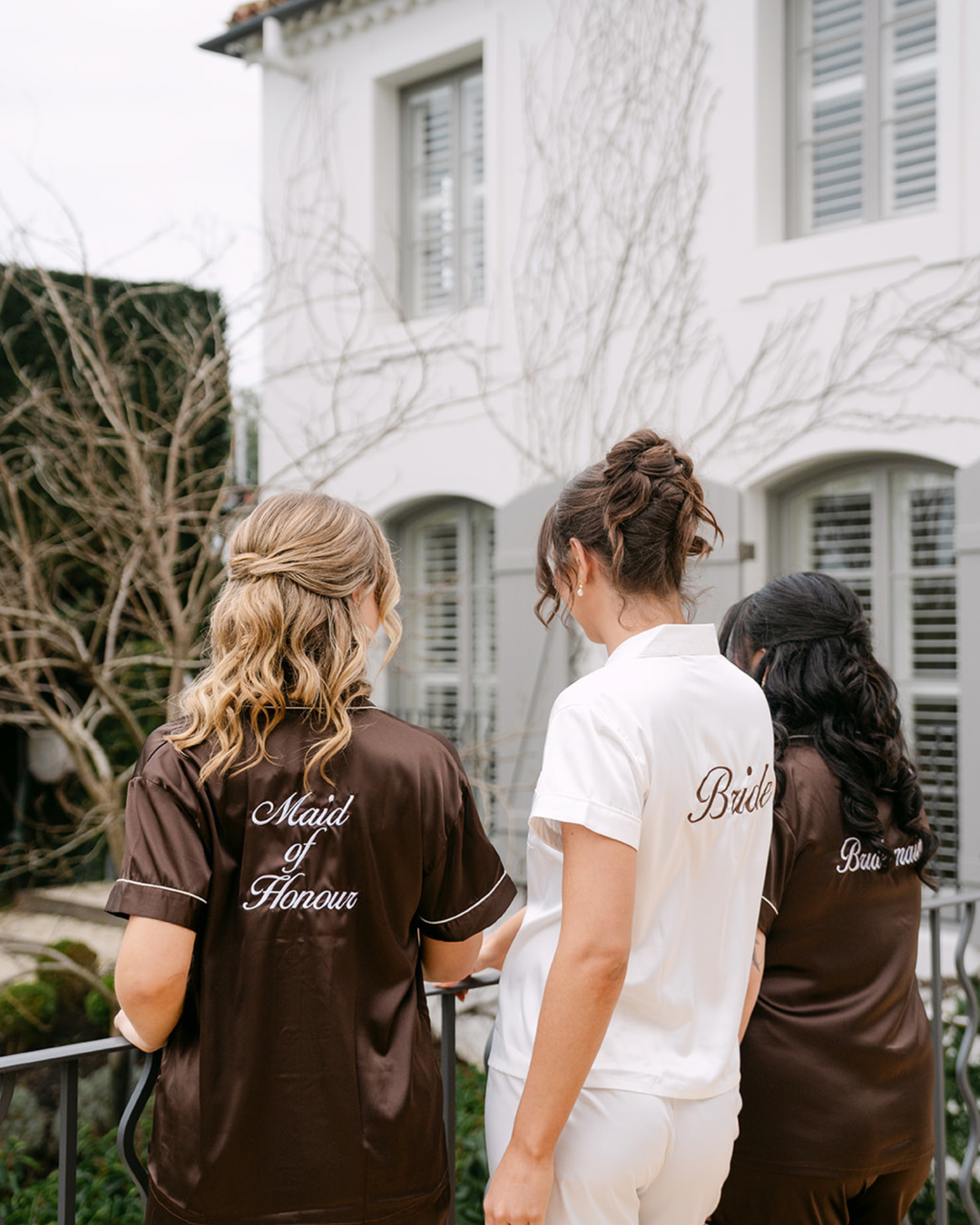 Bride and Bridesmaid Personalised Pyjamas