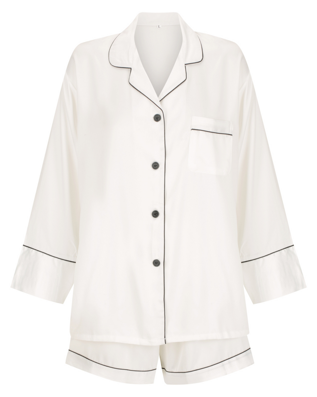 Juliet Pyjamas- White/Black Trim