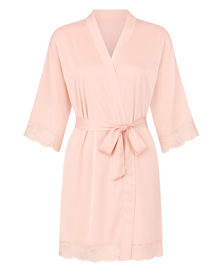 Love Lace Satin Robe