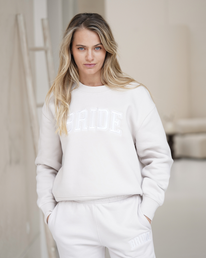 Bride Varsity Trackpants - Bone