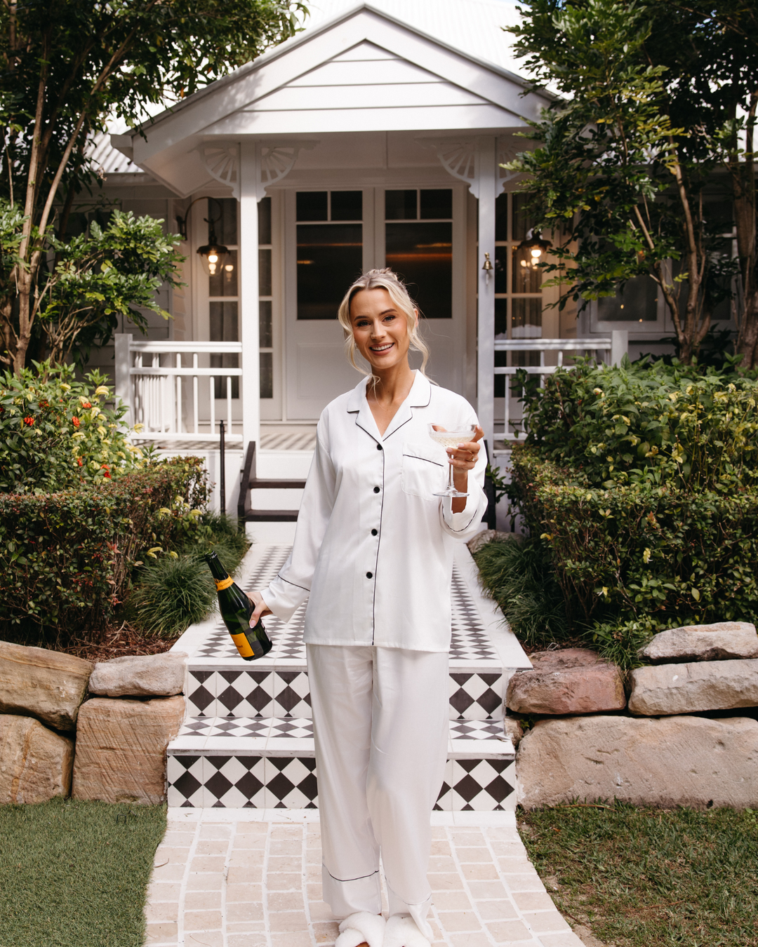 Winter Bridesmaid Pyjamas- Champagne