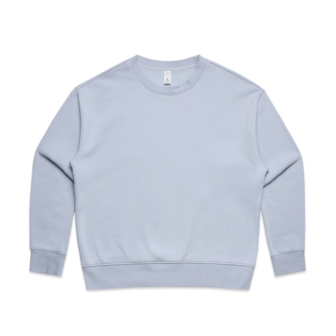 Personalised embroidered hens party crew jumper in Powder Blue