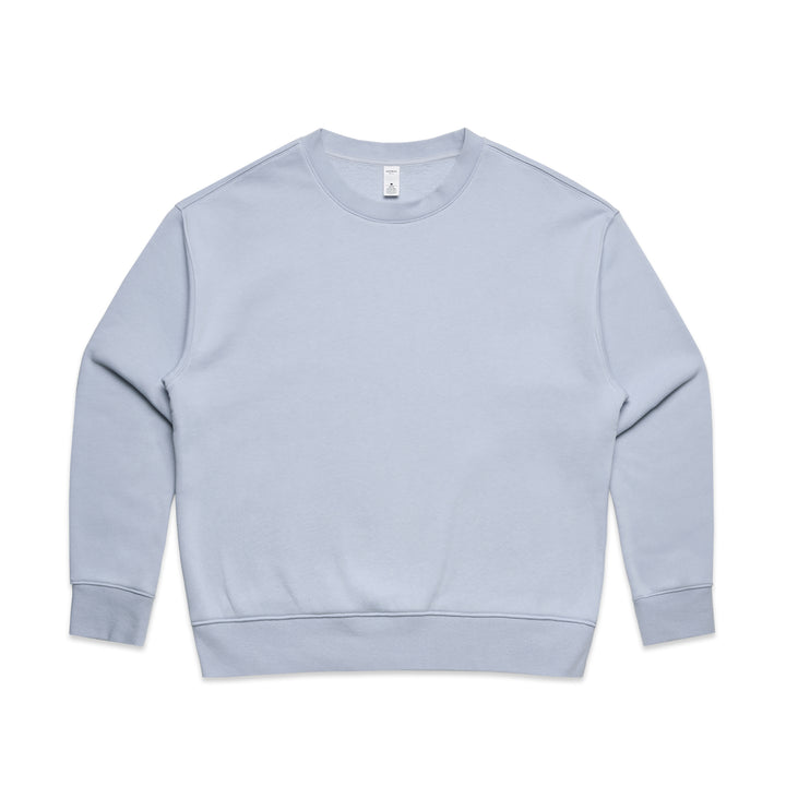 Personalised embroidered hens party crew jumper in Powder Blue