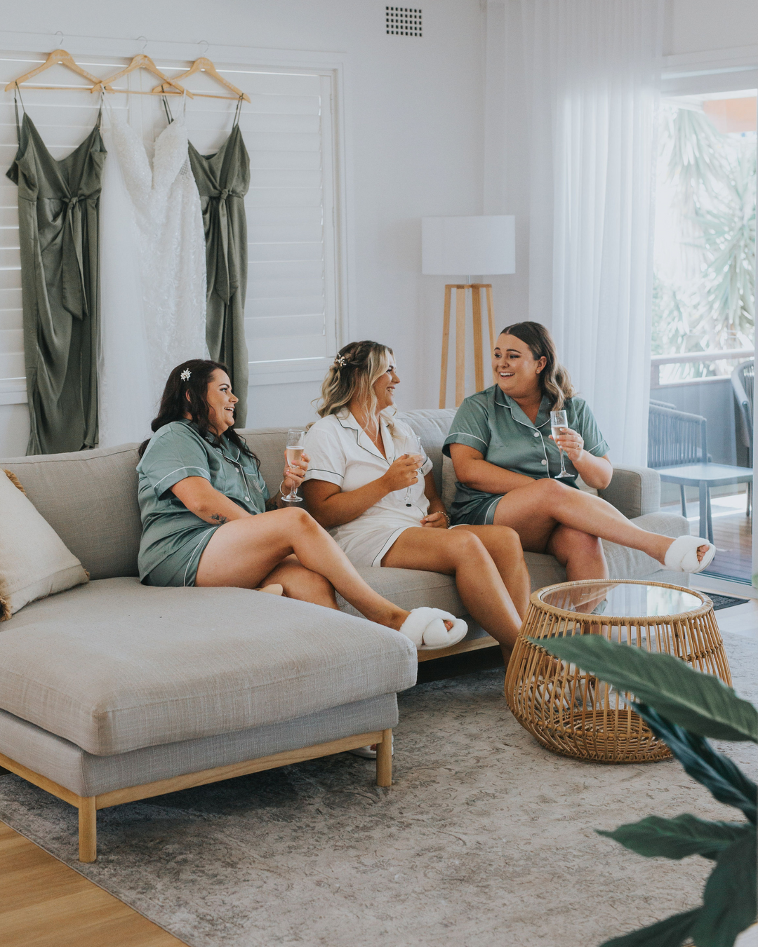 Bridesmaid Pyjamas - Sage