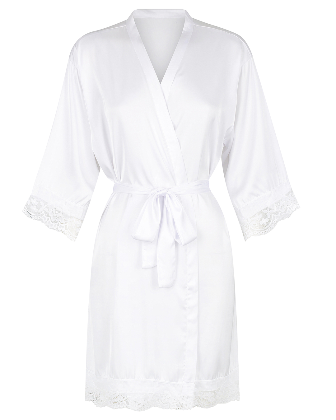 Love Lace Satin Robe