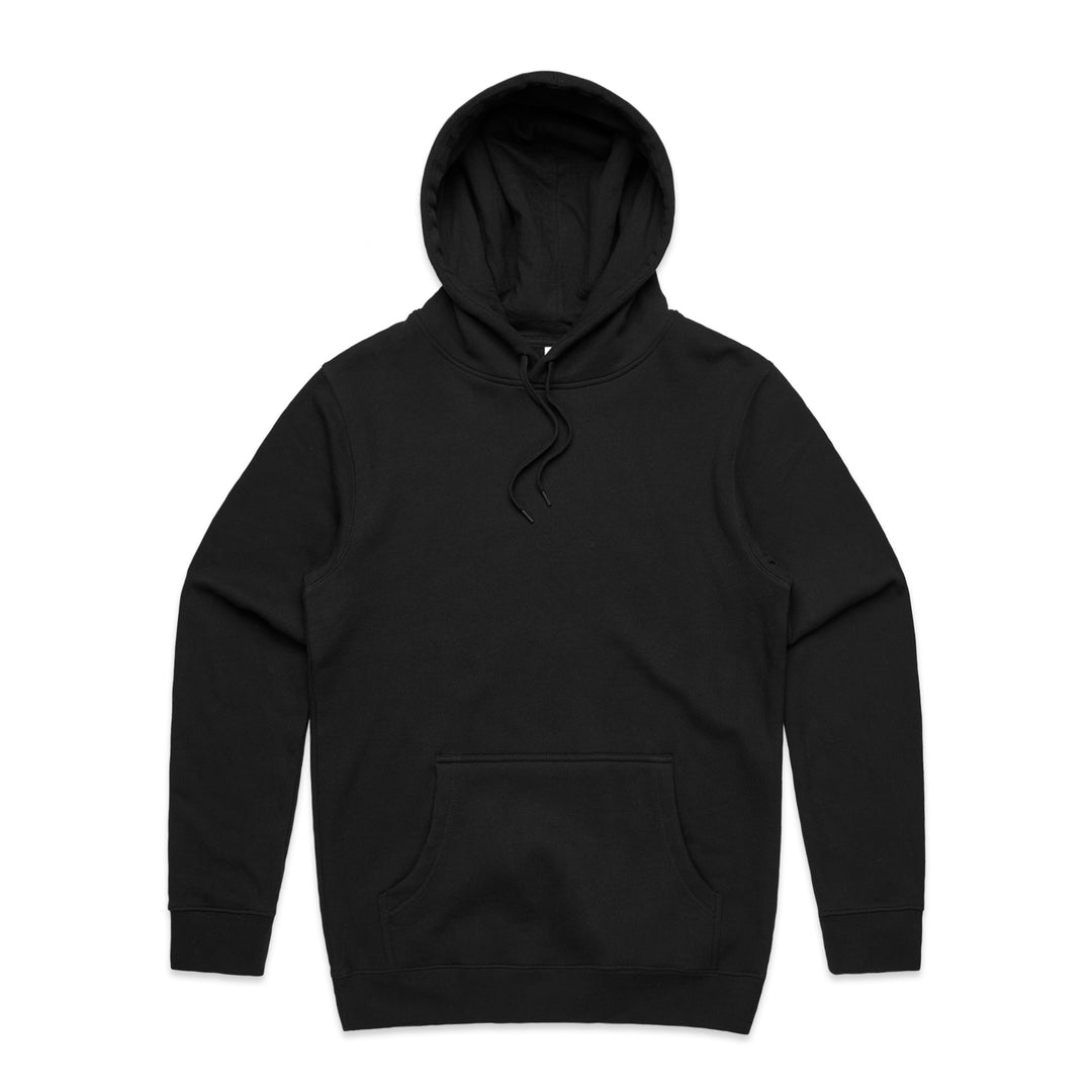 Personalised embroidered drawstring hens party hoodie in Black