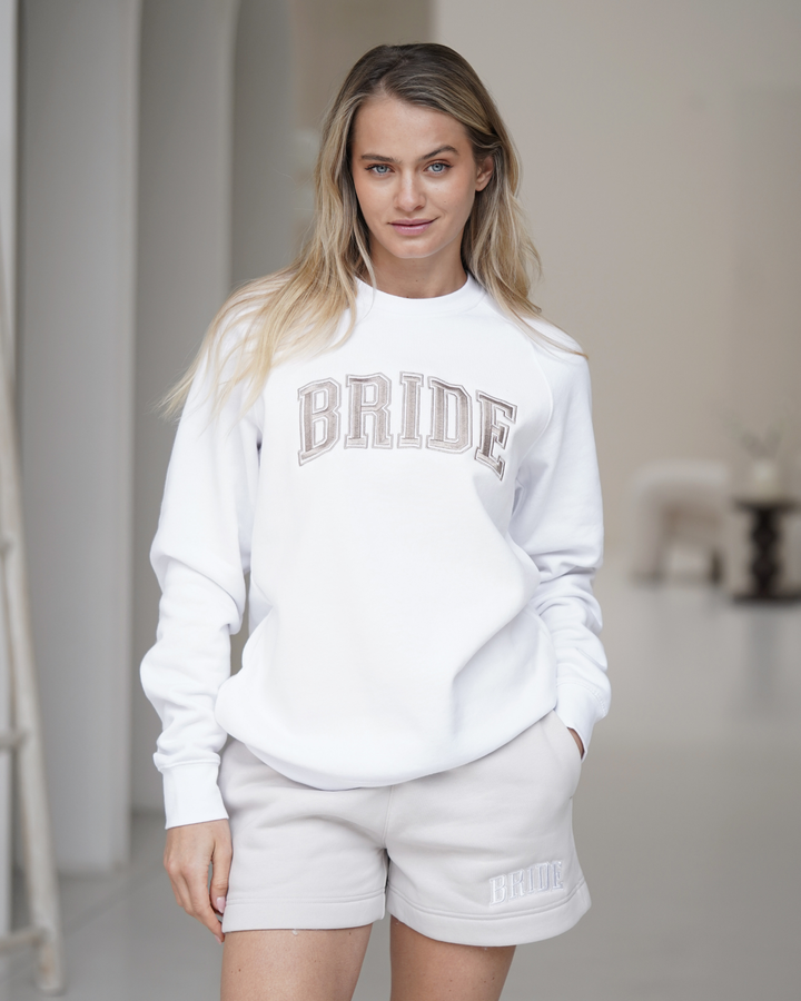 Bride Varsity Shorts - Bone