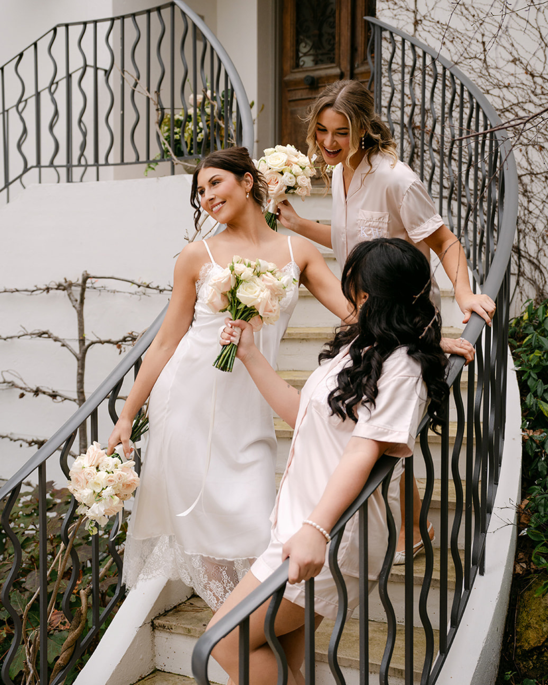 Bride and Bridesmaid Personalised Pyjamas