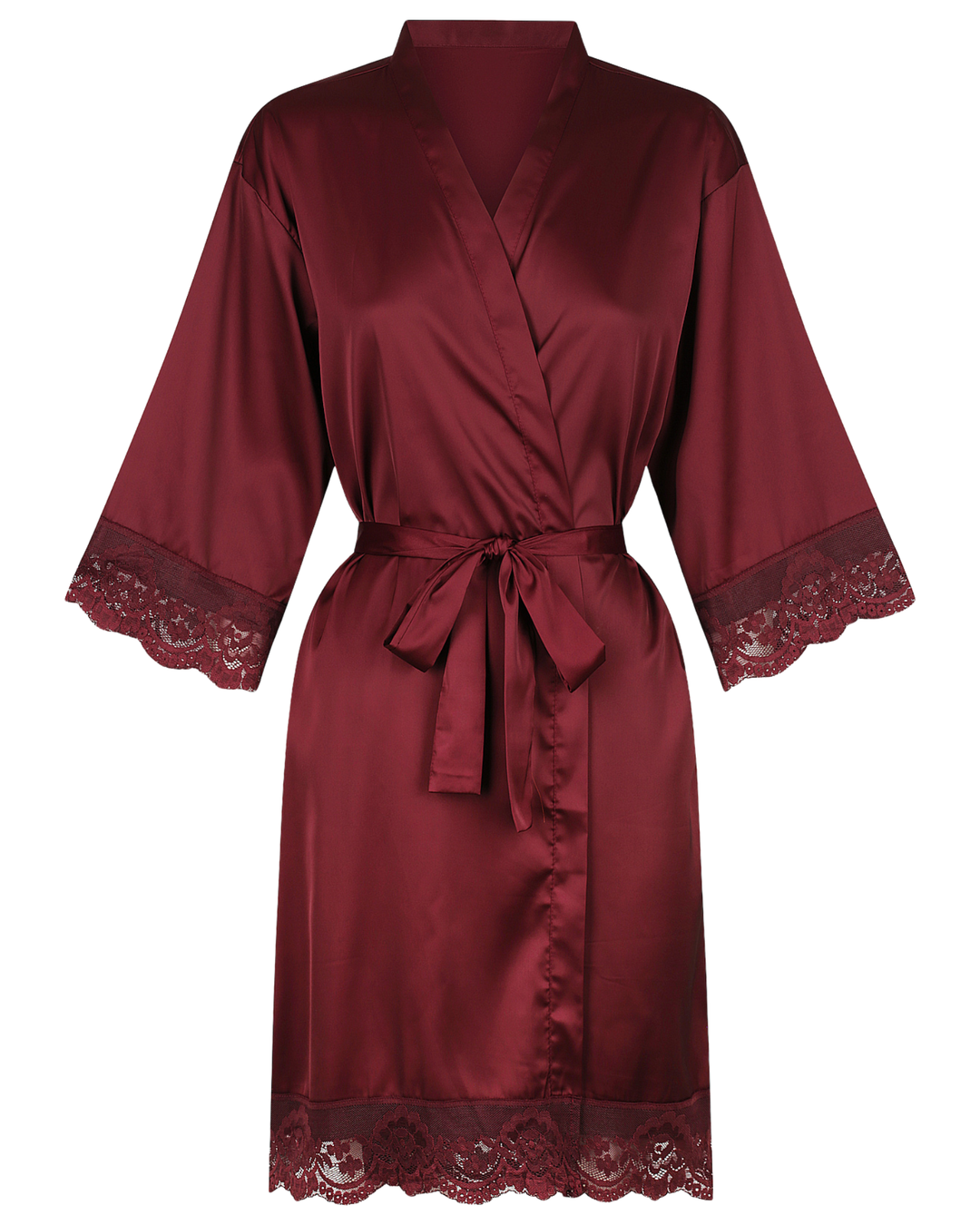 Love Lace Satin Robe