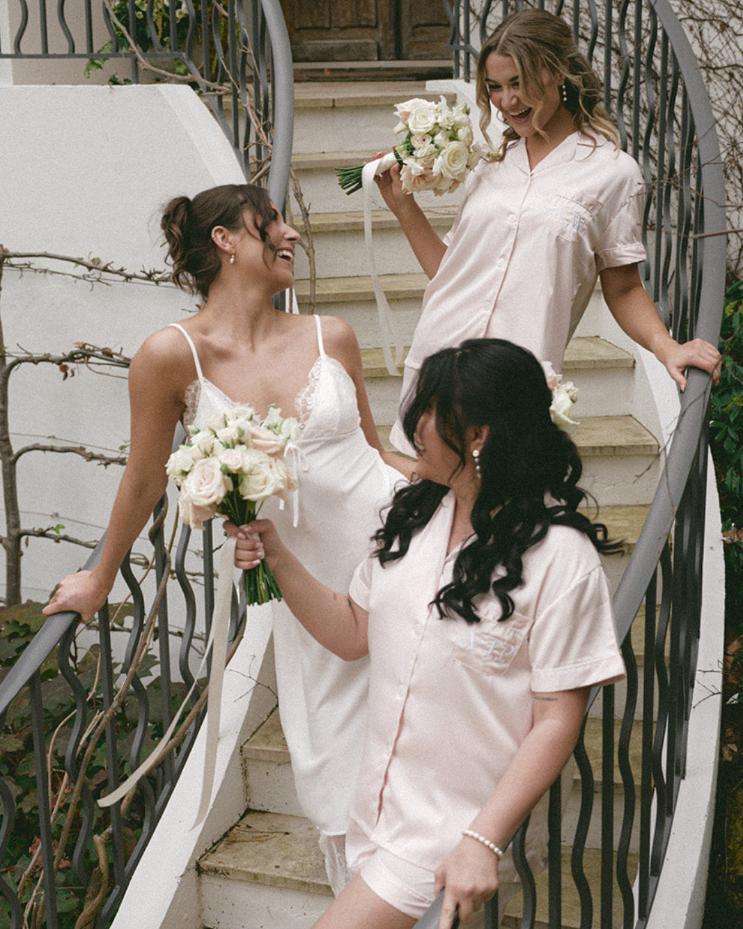 Bride and Bridesmaid Personalised Pyjamas