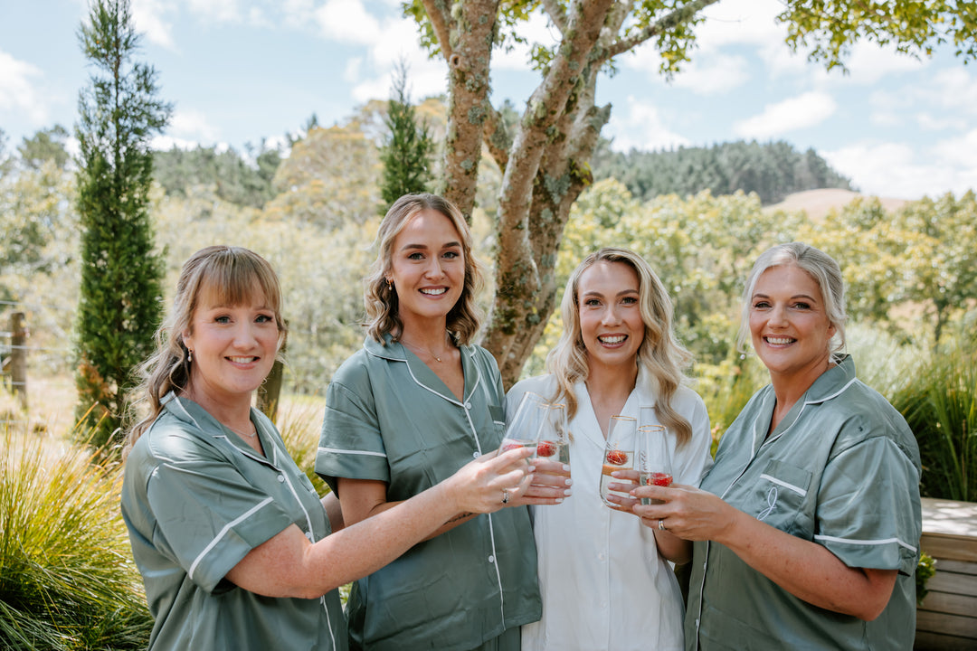 Personalised Champagne Flutes For Bridal Party