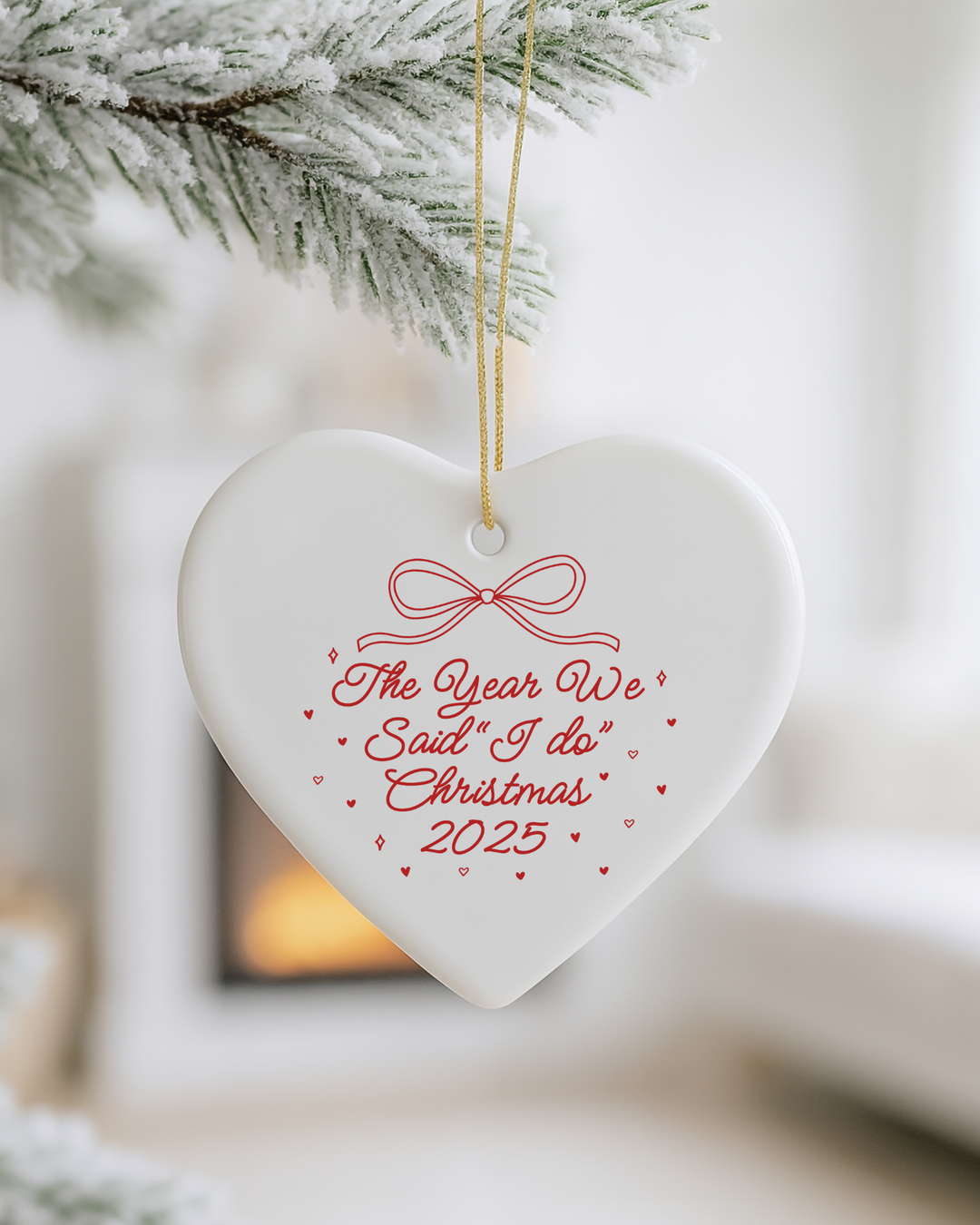 Our First Married Christmas 2025 Ornament