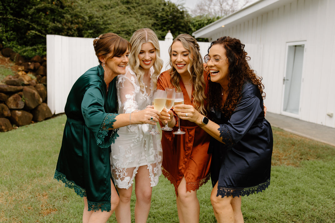 Willow White Lace Bridal Robe