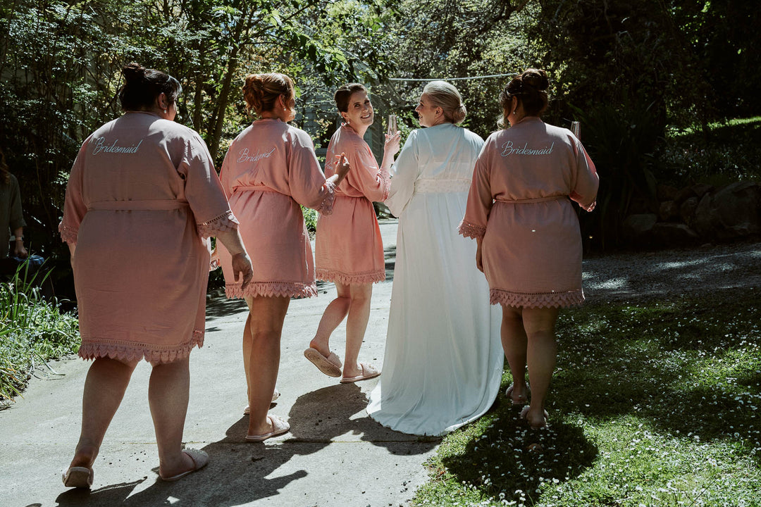 Love Lace Robe - Dusty Blue