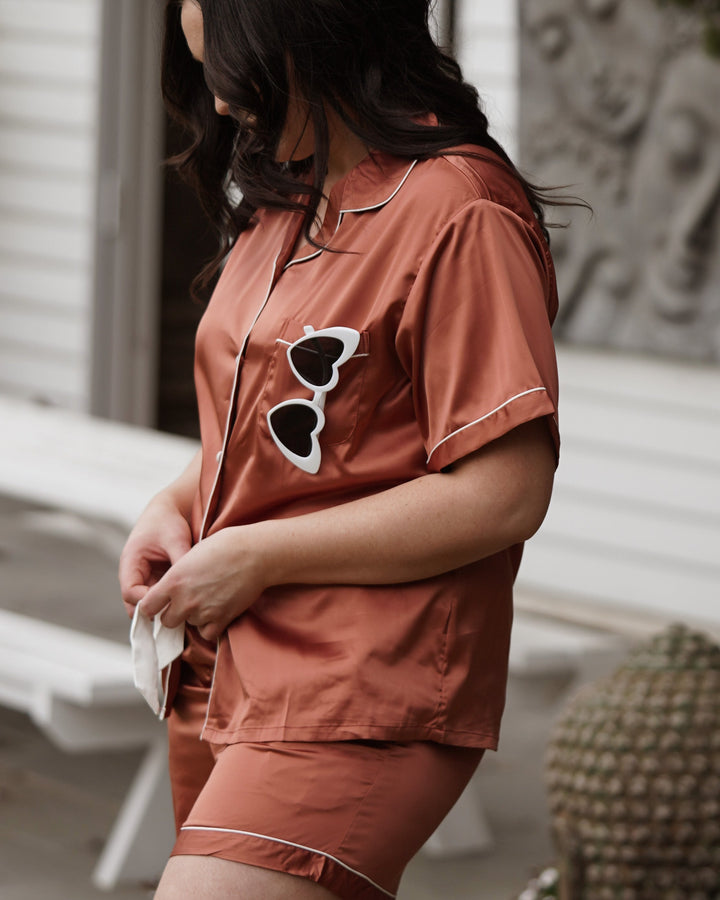 Bridesmaid Pyjamas - Rust