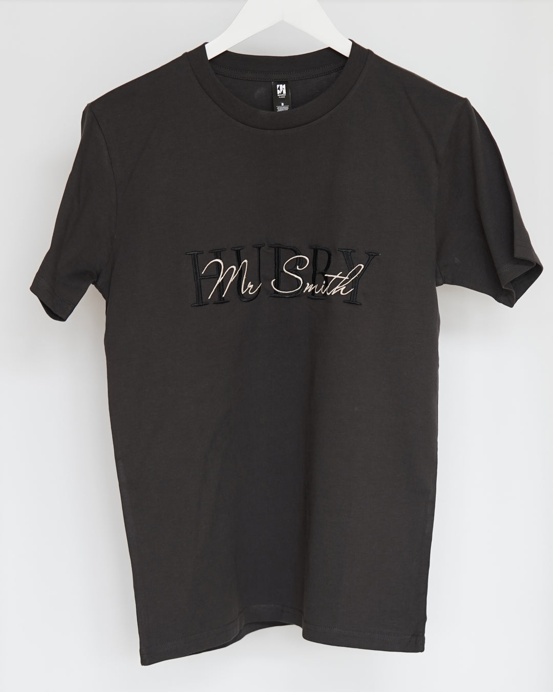 Personalised Hubby Embroidered T-Shirt