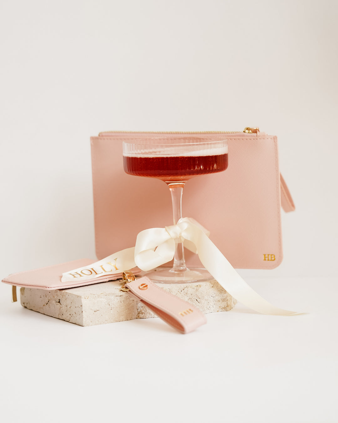 Coupe Glass with Personalised Ribbon