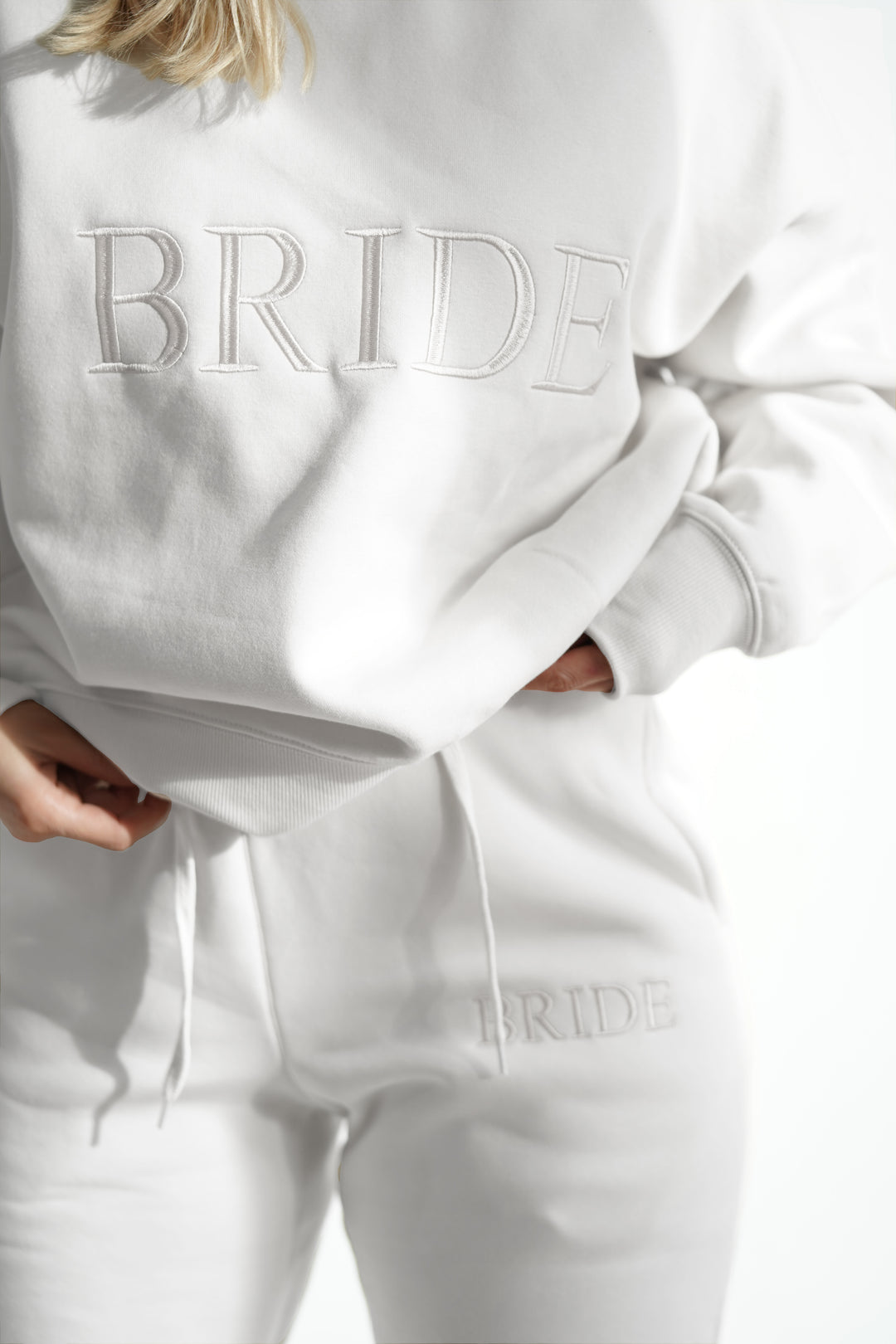 Bride Crew and Pants Set - WHITE