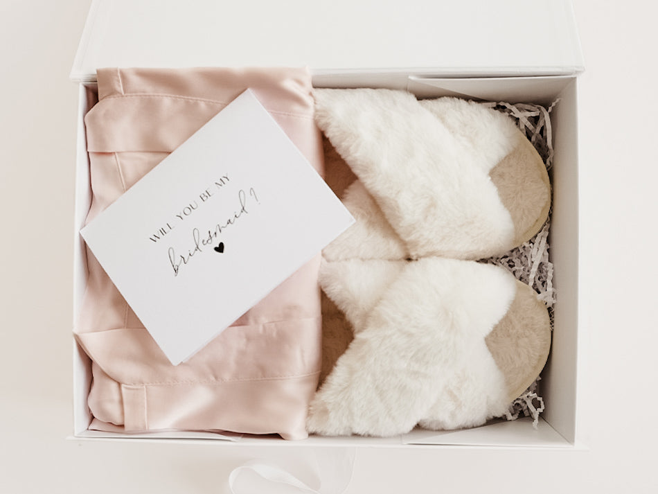Getting Ready Bridesmaid Box - Rosie Embroidered Robe