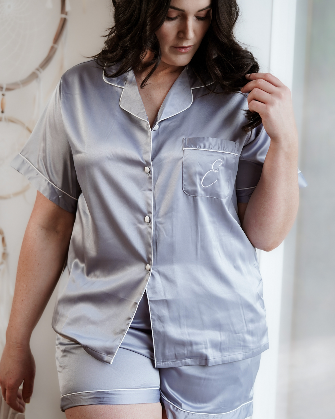 Bridesmaid Pyjamas - Dusty Blue
