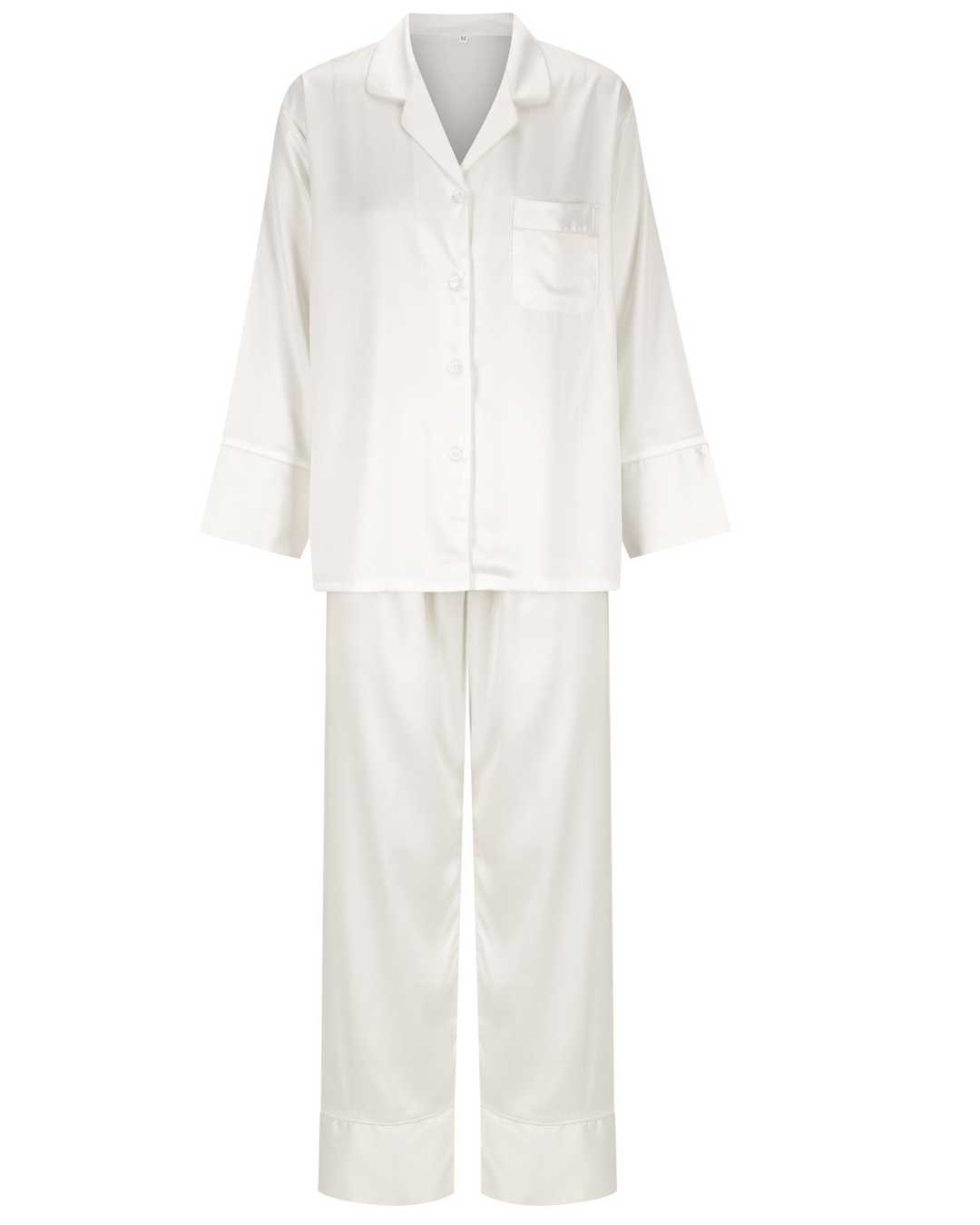 Winter Bridesmaid Pyjamas- White/ White Trim