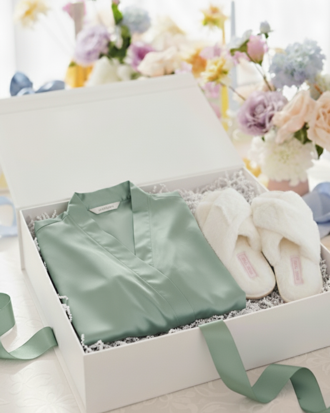 Rosie Robe + Slippers + Gift Box Bundle