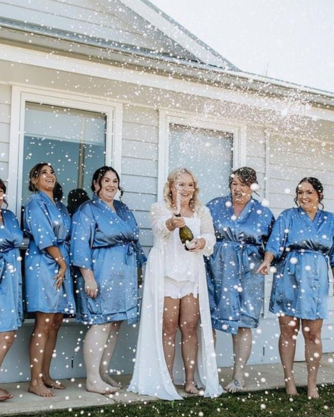 Classic Robe - Dusty Blue