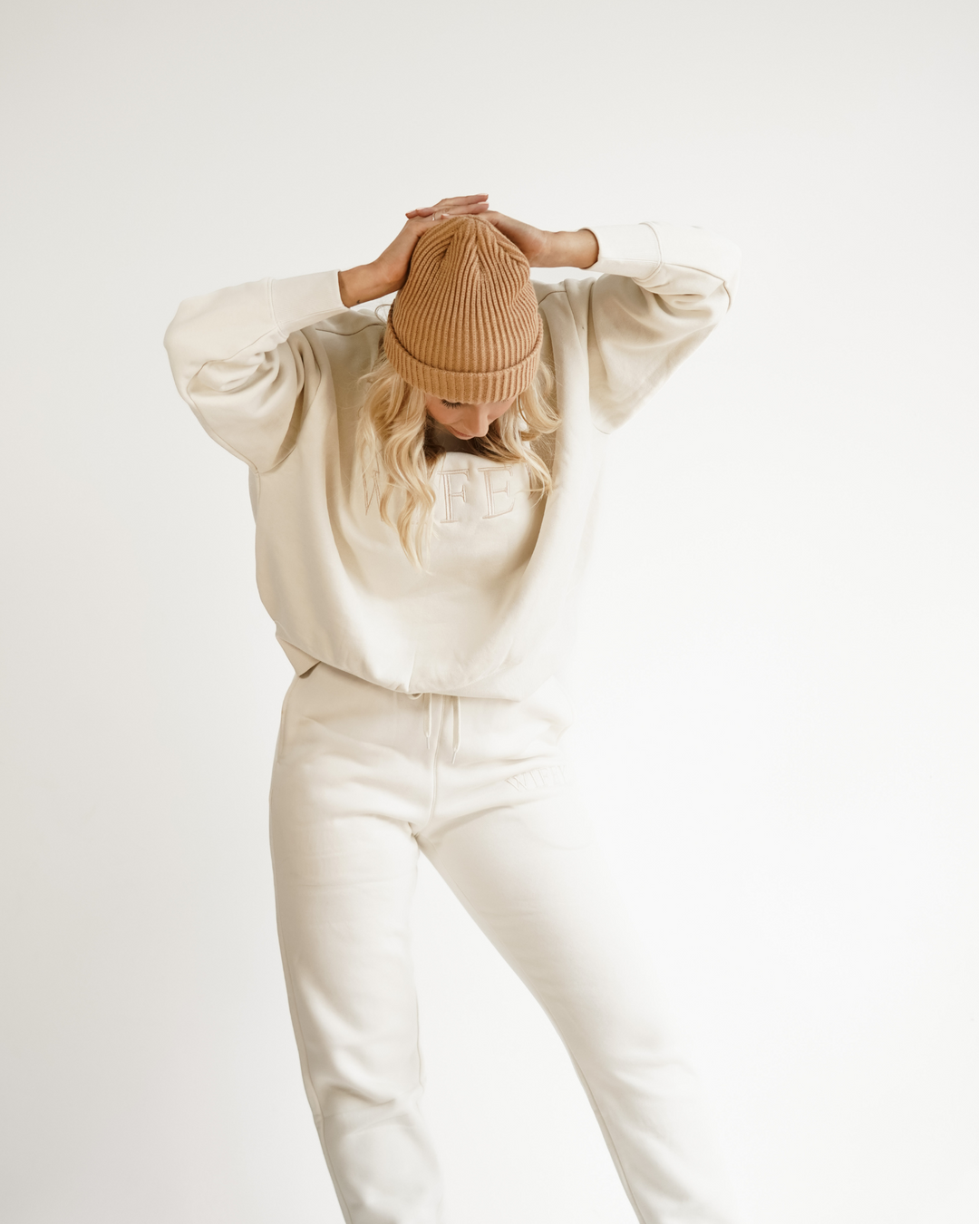 Wifey Loungewear Pants - ECRU