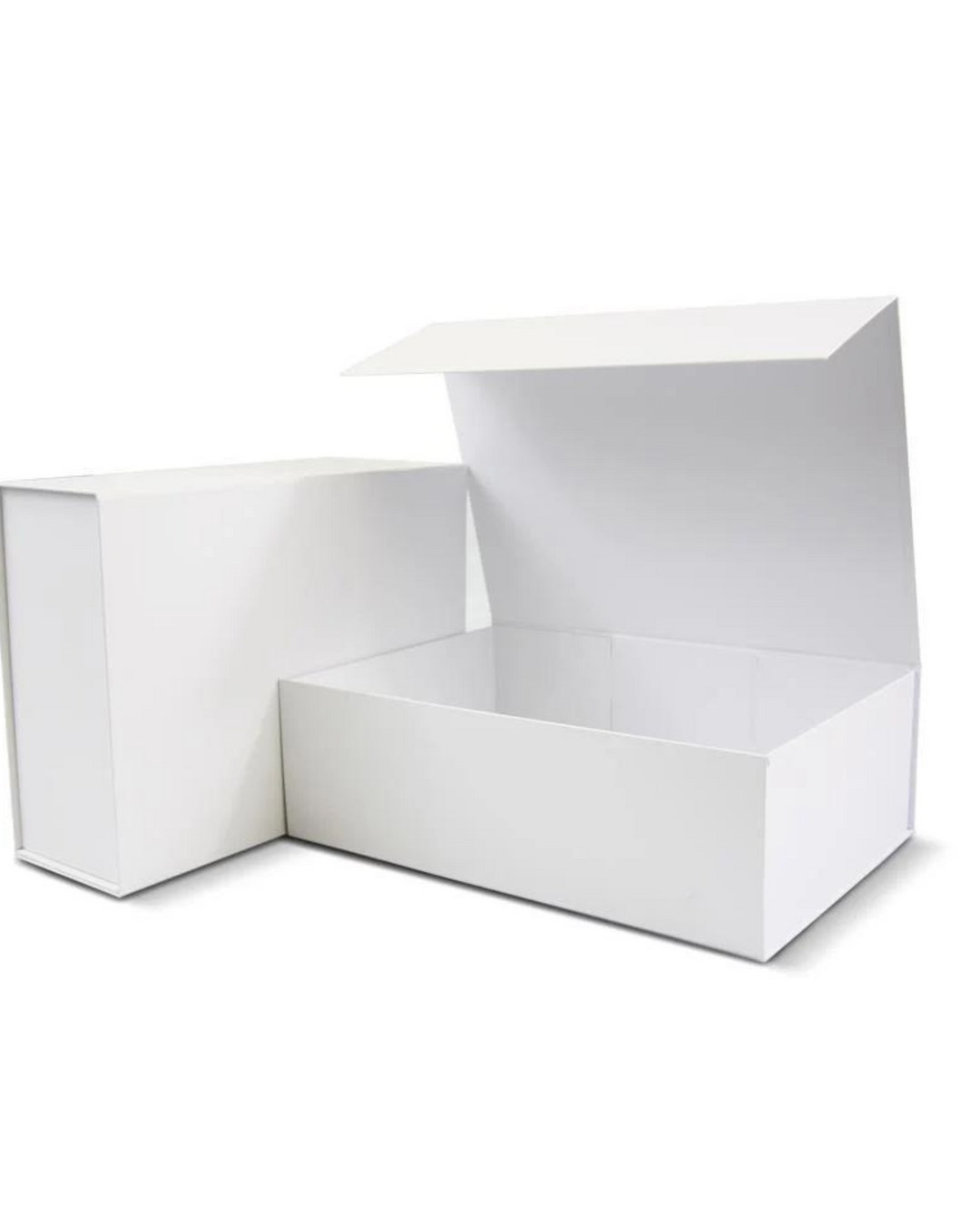 2 x White Magnetic Gift Box Without Ribbon