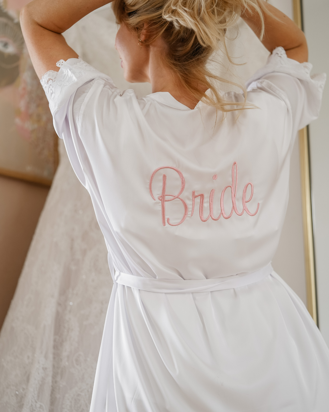 Rosie Lace Robe - Rust