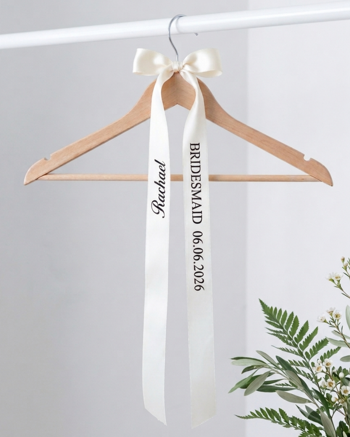 Personalised Bride and Bridesmaid Wedding Hanger