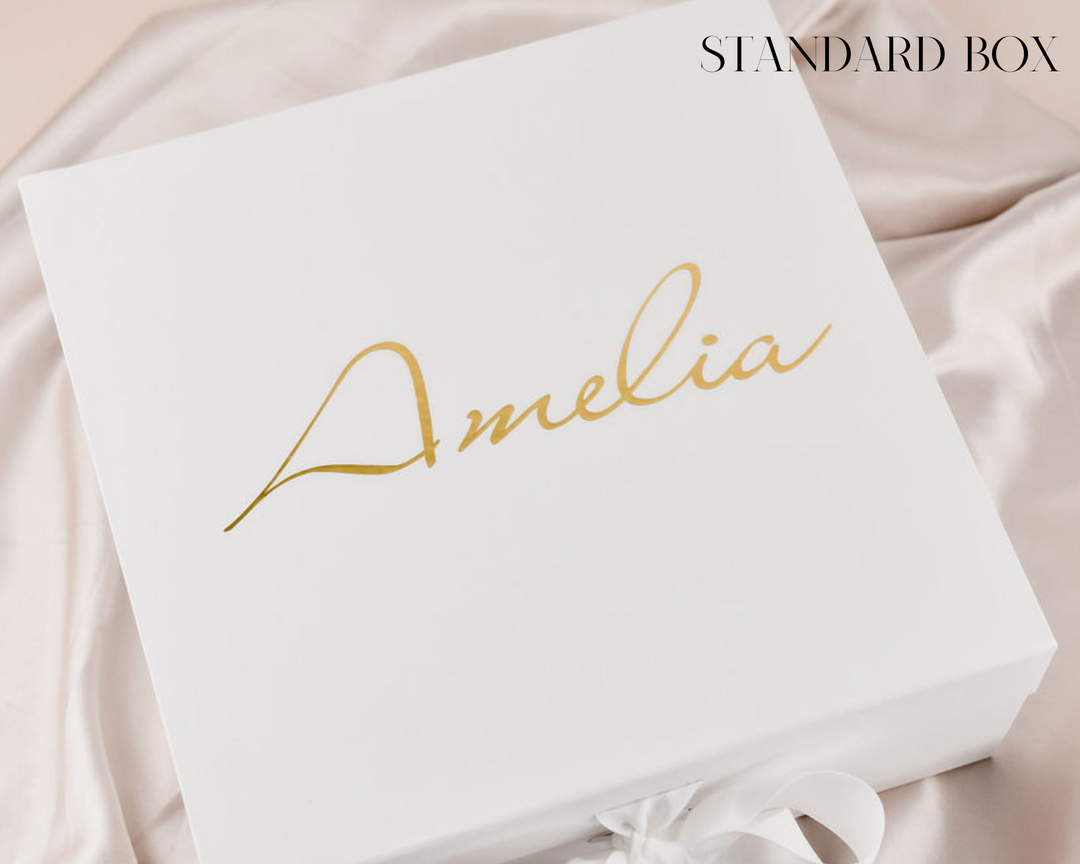 Getting Ready Bridesmaid Box - Classic Satin Embroidered Robe