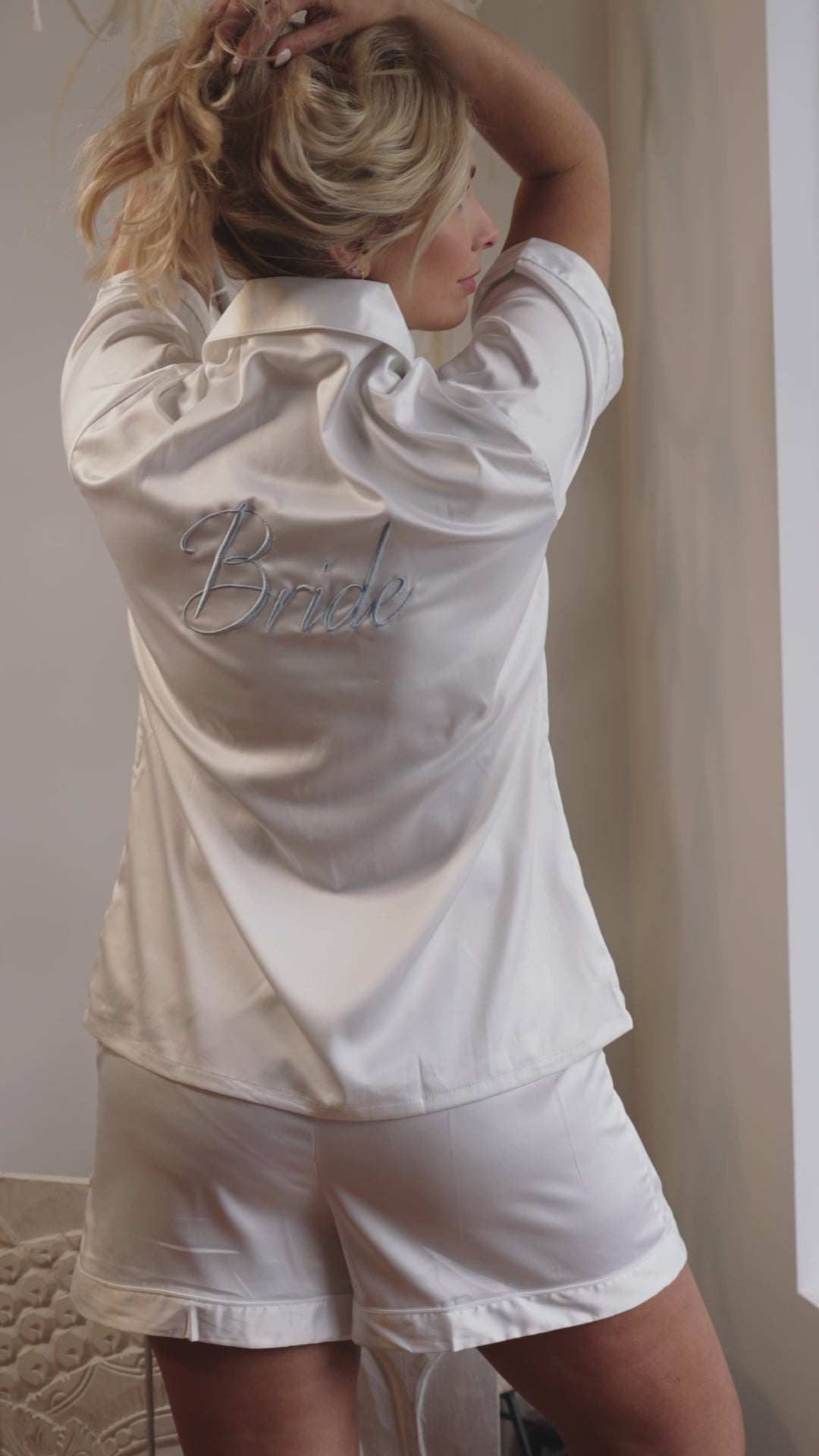 Bridesmaid Pyjamas -White/White Trim