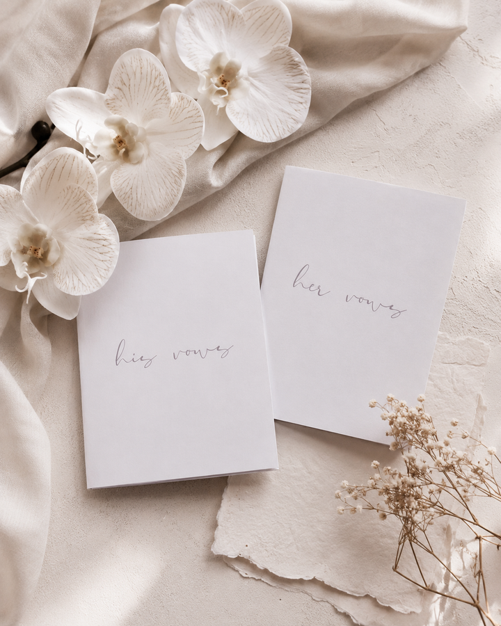Linen Vow cards