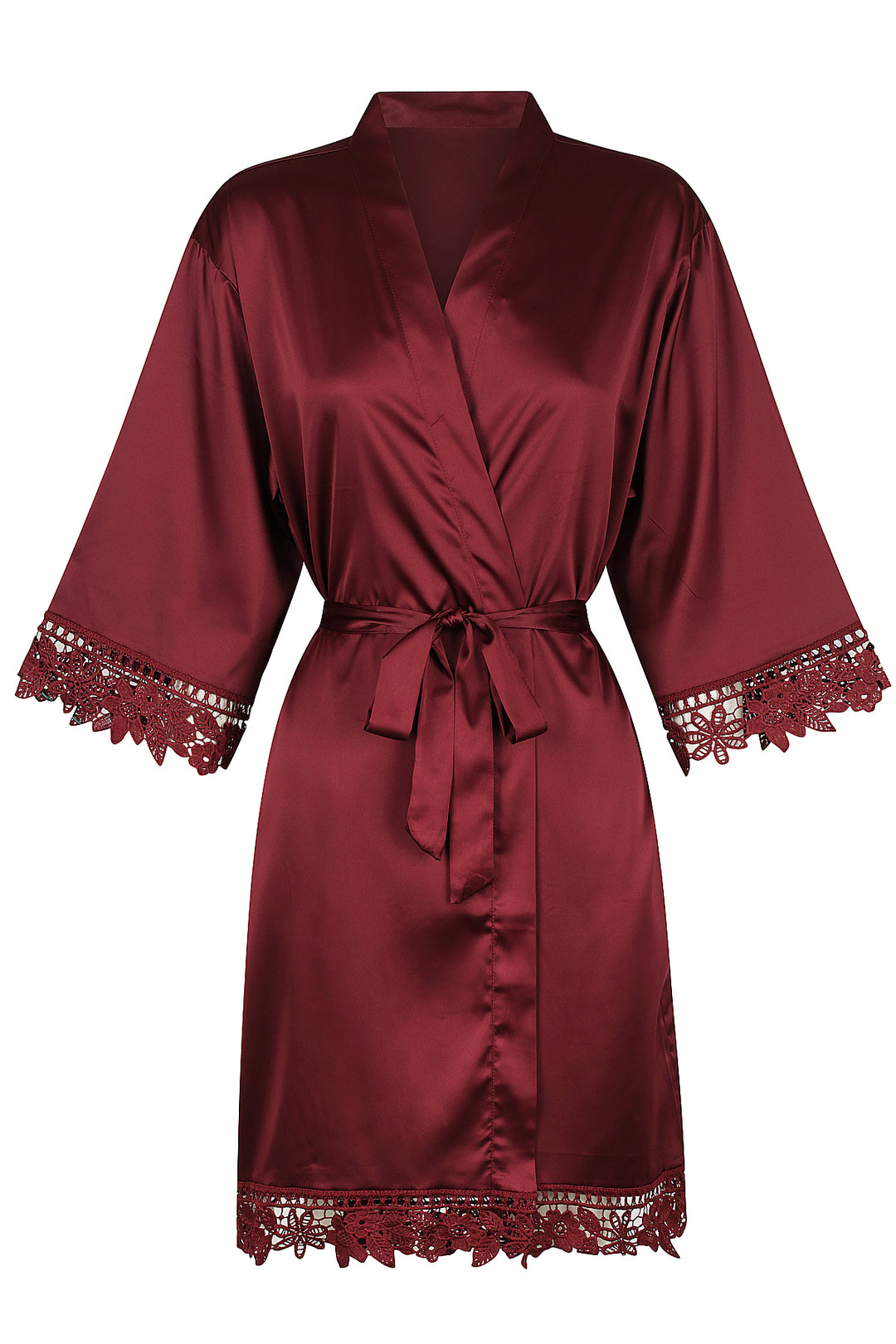 Rosie Lace Robe - Rust