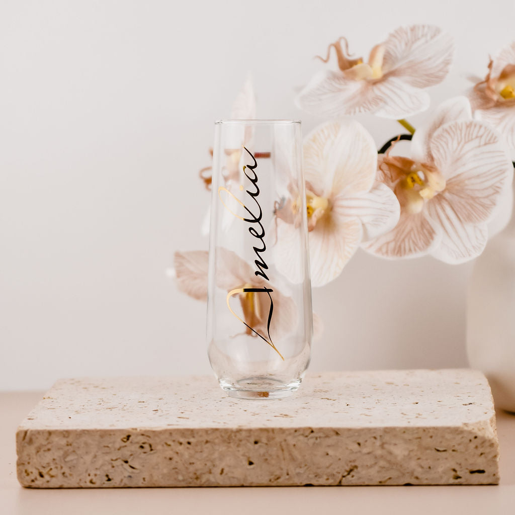 Personalised Champagne Flutes For Bridal Party