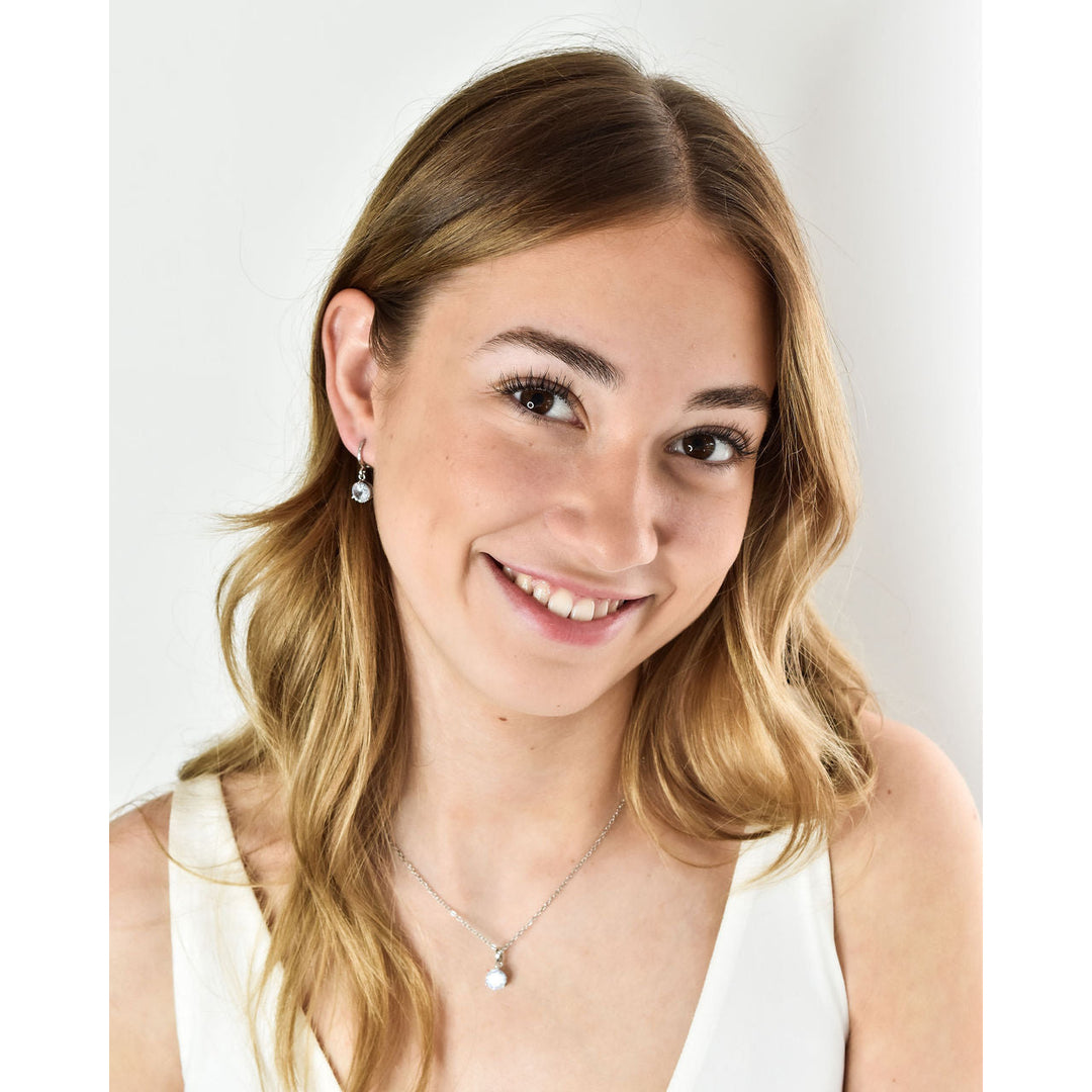 Angelique Pendant and Earring Set - Gold